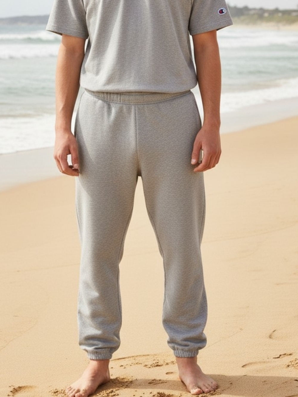 Champion - NWOT, Gray Sweatpants, Front Pockets, Elastic Waist Band & Cuffs,